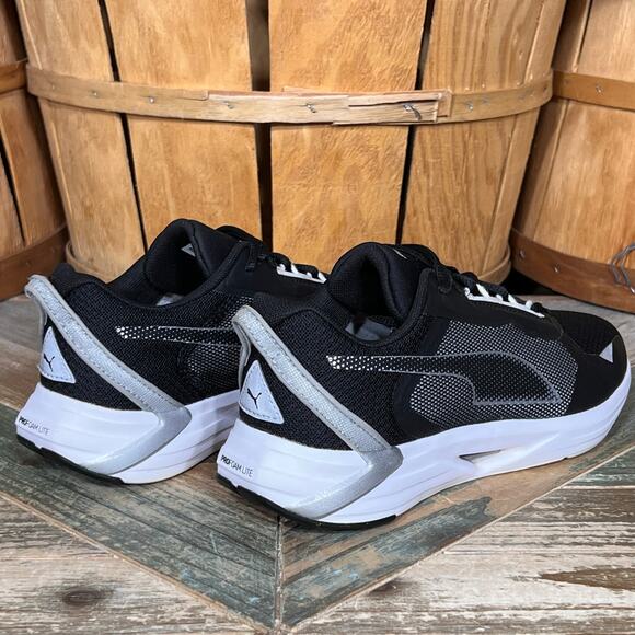 Puma Minima Black Silver White Lifestyle Sneakers Running Shoes Womens Size 8 - Picture 5 of 11